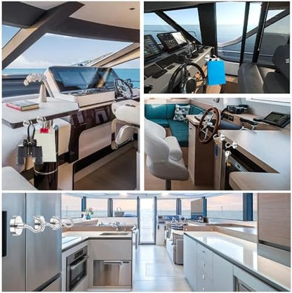 DIYMAG Magnetic Hooks,110 lb Heavy Duty Strong Magnet with Hook for Hanging Rare Earth Neodymium Magnet for Fridge Kitchen Cruise Grill Garage and Storage 12 Packs