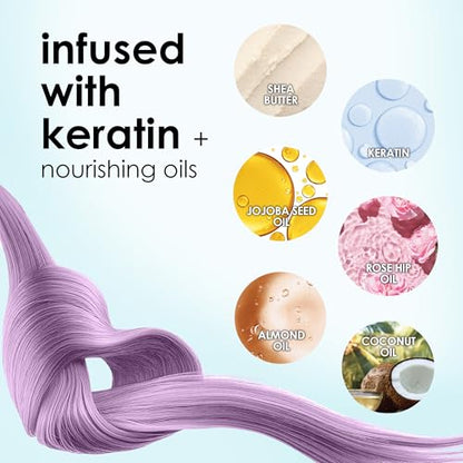 Keracolor Color + Clenditioner 3-in-1 Color-Depositing Conditioner, Gently Cleanses & Conditions, Semi-Permanent Hair Color, 23 Shades, 12 Fl Oz