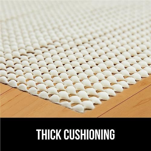 GORILLA GRIP Strong Rug Pad Gripper, 4x6 FT, US Designed, Grips Keep Area Rugs Safe and in Place, Thick, Slip and Skid Resistant Pads for Hard Floors, Under Carpet Mat Cushion and Hardwood Protection