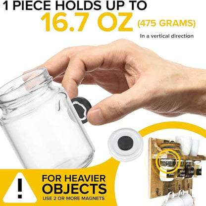 X-bet MAGNET Ceramic Magnets 100 pcs Bigger Size, diamter D30X4mm - Round Disc - Flat Circle Magnets Bulk for Crafts, Science & Hobbies - Perfect for Refrigerator, Whiteboard, Fridge