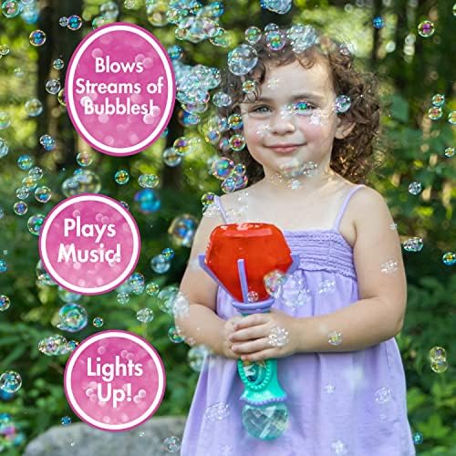 Little Kids Disney Little Mermaid Lights and Sound Musical Bubble Wand, Bubble Solution Included, Multi