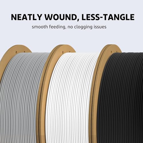 ELEGOO PLA Plus Filament 1.75mm White 2KG, PLA+ Tougher and Stronger 3D Printer Filament Dimensional Accuracy +/- 0.02mm, 2 Pcs 1kg Spool(2.2lbs) Fits for Most FDM 3D Printers