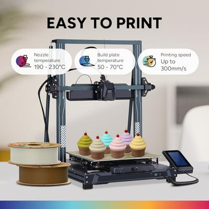 OVERTURE Matte PLA 3D Printer Filament 1.75mm, Matt Surface & Low Warping Filament 1kg Spool (2.2 lbs), Accuracy +/- 0.02 mm, Fit Most FDM Printers (Matte Beige)