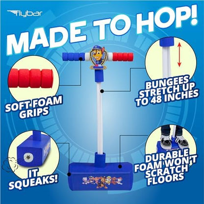Flybar My First Foam Pogo Jumper for Kids Fun and Safe Pogo Stick for Toddlers, Durable Foam and Bungee Jumper for Ages 3 and up, Supports up to 250lbs