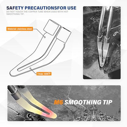 Allturn Upgraded Plastic Welder, 2 in 1 Plastic Welding Kit, Hot Staples Weld Gun, Car Bumper Repair Kit for Most Plastics, Patent Number D970324(Yellow)