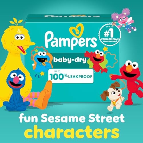 Pampers Diapers - Baby Dry - Size 2, 112 Count, Absorbent Disposable Infant Diaper (Packaging May Vary)