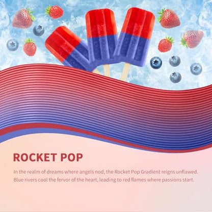 OVERTURE Rainbow PLA Filament 1.75mm, Neatly Wound 3D Printer Filament 1kg Spool (2.2lbs), Dimensional Accuracy +/- 0.02 mm, Fit Most FDM 3D Printers(Rocket pop)