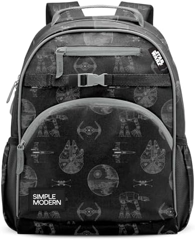 Simple Modern Medium Star Wars Toddler Backpack for School Girls and Boys | Kindergarten Elementary Kids Backpack | Fletcher Collection | Kids - 15" tall | Star Wars Vehicle Schematics