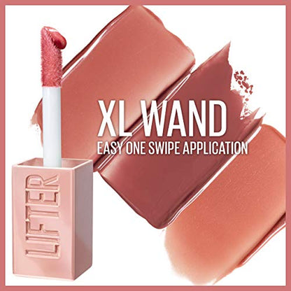 Maybelline New York Maybelline Lifter Gloss Lip Gloss Makeup With Hyaluronic Acid, Heat, 0.18 Fl. Ounce, 014 Heat, 0.18 fluid_ounces (Pack of 2)