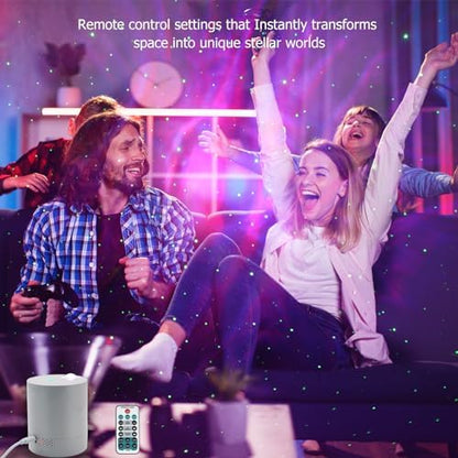 Galaxy Projector Star Projector, Northern Lights Projector with Remote Control, Adjustable Color, Brightness and Movement Speed, Night Light Projector for Adults, Bedroom, Living Room
