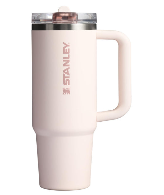 Stanley Quencher ProTour Flip Straw Tumbler with Leakproof Lid 30 oz | Built-In Straw & Handle | Cupholder Compatible for Travel | Insulated Stainless Steel Cup | BPA-Free | Rose Quartz