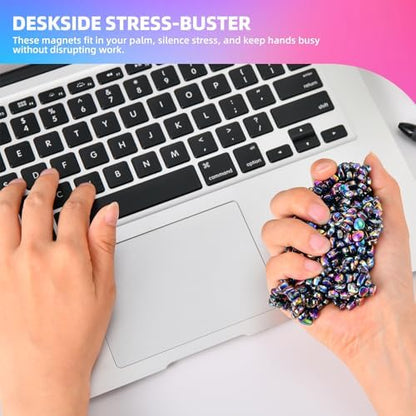 1000pcs Magnet Balls Fidget Toys for Adults & Teens,Weak Magnetic Balls Ferrite Putty Colorful，Stress Relief Sensory Toys for Autism ADHD Anxiety,Desk Fidgets Toys for Office/Adults Gifts
