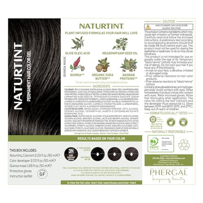 Naturtint 3N Dark Chestnut Brown Permanent Hair Color (Pack of 6), Ammonia Free, Vegan, Cruelty Free, up to 100% Gray Coverage, Long Lasting Results (Packaging may vary)