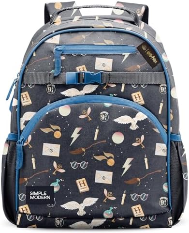 Simple Modern Large Harry Potter Kids Backpack for School Girls and Boys | Elementary Backpack for Teen | Fletcher Collection | Kids - 16" tall | Harry Potter Magical Mashup
