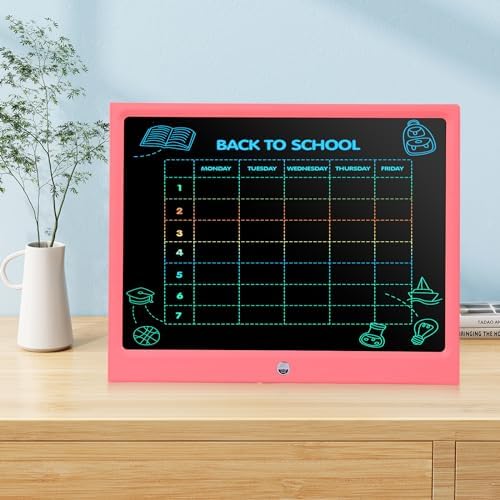EooCoo Toys for Ages 4-8, 15 Inch LCD Writing Tablet, Drawing Pad Doodle Board, No Mess Coloring Books for Kids, Toddler Travel Essentials Girls Gift, Educational Toy for 4 5 6 7 8 Years Old Kid