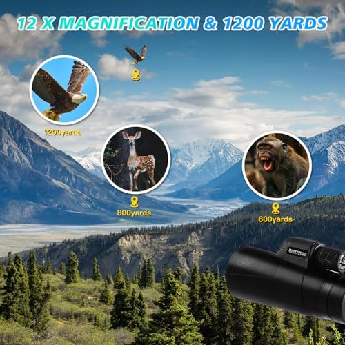 80X100 Monocular for Adults - Monocular Telescope High Definition with Smartphone Holder & Tripod, High Power Monoculars for Adults Watching Hunting Camping Hiking Travling with Zoom Focus