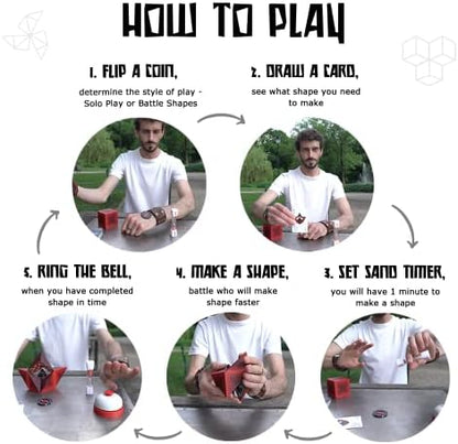 Shashibo Battle Shapes Magnetizing Puzzle Game – Play Solo or with a Friend - Challenging Shape Shifting Box Game for Adults & Kids Ages 8+ with Puzzling Twists and Turns by Fun in Motion Toys