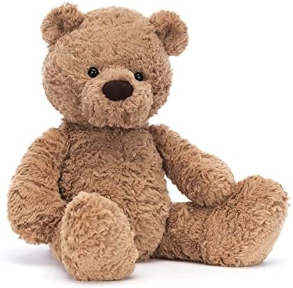 Jellycat Bumbly Bear Stuffed Animal, Medium 16.5 inches - Teddy Bear Plush Toy - Classic Children's Gift