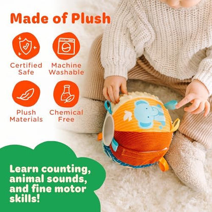 Move2Play, Hilariously Interactive Toy with Music & Sound Effects | Birthday Gift for Boy & Girl | Ball for Toddler & Baby | Indoor/Outdoor | Age 6, 9, 12+ Month | 1, 2, 3+ Year Old