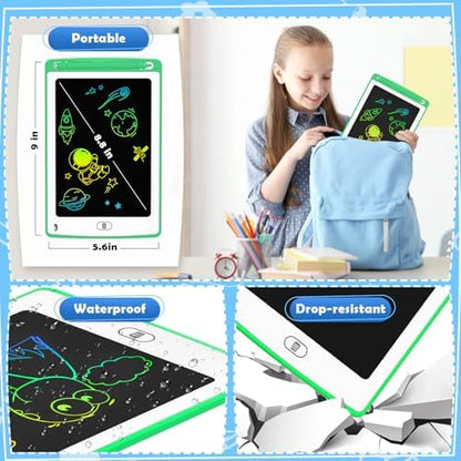 LCD Writing Tablet for Kids, 8.5 Inch Colorful Doodle Board Drawing Tablet, Educational Learning Toys Birthday Gifts for Boys Girls Age 3 4 5 6 7 8 (12 Pack)
