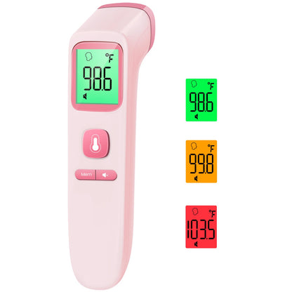 No-Touch Thermometer for Adults and Kids, Digital Accurate Baby Thermometer with Fever Alarm, 1 Second Fast Result, Easy to use, 2 in 1 Mode