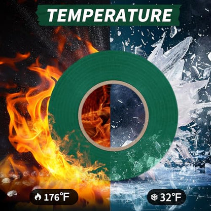 Electrical Tape, 10 Rolls General Use PVC Electric Tape, UL/CSA Listed ¾ in x 66 ft Insulating Vinyl Tape for Electrical, Repairs, Automotive and Equipment, EE-100, Green