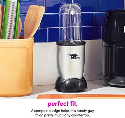 Magic Bullet Blender, Small, Silver, 11 Piece Set