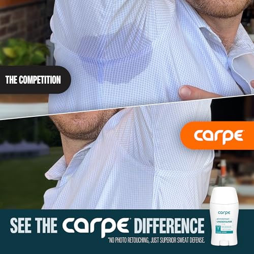 Carpe Deodorant Underarm Antiperspirant - Advanced Sweat & Odor Protection Formula - Sport Deodorant for Men & Women - Combat Excessive Sweating with Odor Control - Clean Sport Scent