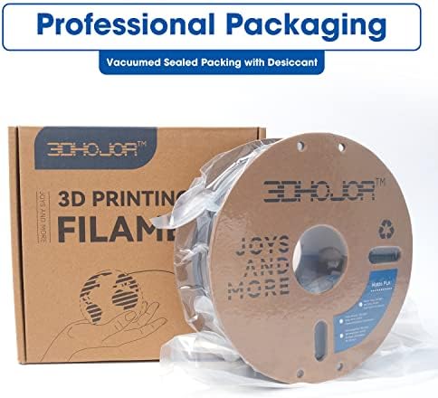 Matte PLA Filament 1.75mm, Upgrade Matte 3D Printer PLA Filament, 1KG*2 Bundle Cardboard Spool 3D Printing Filament for 3D Printers(Matte Black 2Pack)