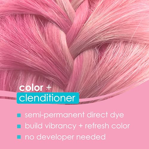 Keracolor Color + Clenditioner 3-in-1 Color-Depositing Conditioner, Gently Cleanses & Conditions, Semi-Permanent Hair Color, 23 Shades, 12 Fl Oz