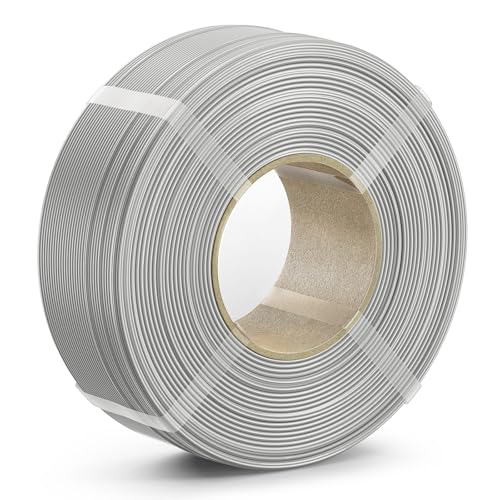 PETG Filament 1.75mm, 1kg(2.2lbs) SUNLU Refill 3D Printer Filament, 1.75mm Dimensional Accuracy +/- 0.02mm, Space Grey