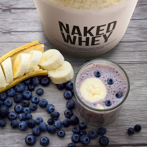 NAKED Whey 1Lb - Only 1 Ingredient, Grass Fed Whey Protein Powder, Undenatured, No Gmos, No Soy, Gluten Free, Stimulate Growth, Enhance Recovery - 15 Servings