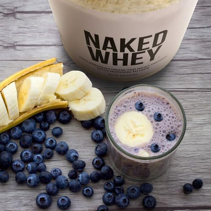 NAKED Whey 1Lb - Only 1 Ingredient, Grass Fed Whey Protein Powder, Undenatured, No Gmos, No Soy, Gluten Free, Stimulate Growth, Enhance Recovery - 15 Servings
