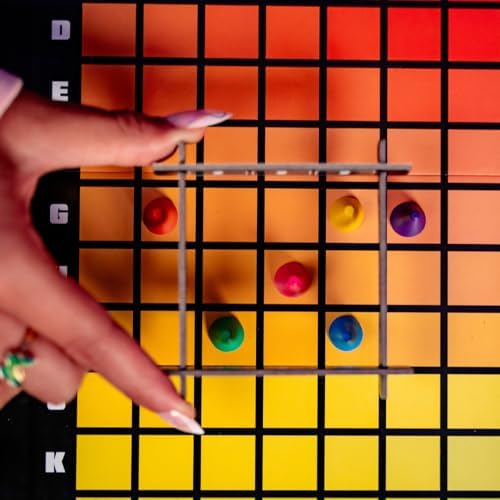 HUES and CUES - Vibrant Color Guessing Board Game for 3-10 Players Ages 8+, Connect Clues and Guess from 480 Color Squares