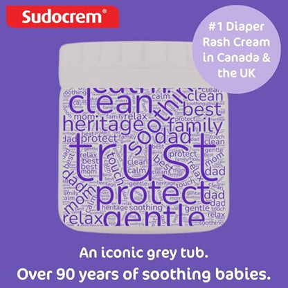 Sudocrem Diaper Rash Cream for Baby's Skin, Triple Action Diaper Rash Paste that Soothes, Treats and Protects, 15.29% Zinc Oxide Cream - 14oz (400g)