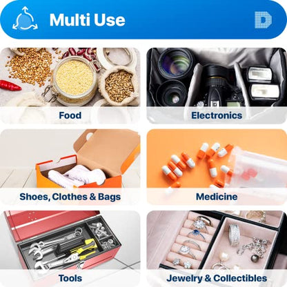 Dry & Dry Silica Gel Packets Desiccants - Rechargeable Silica Gel Packs, Silica Gel Packets, Desiccants Packets - White - 200 Packets (2 Gram)