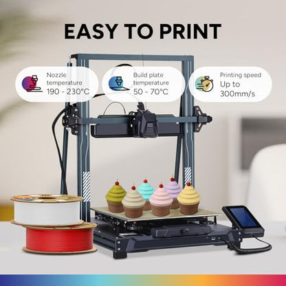 OVERTURE Matte PLA 3D Printer Filament 1.75mm, Matt Surface & Low Warping Filament 1kg Spool (2.2 lbs), Accuracy +/- 0.02 mm, Fit Most FDM Printers (Matte White)