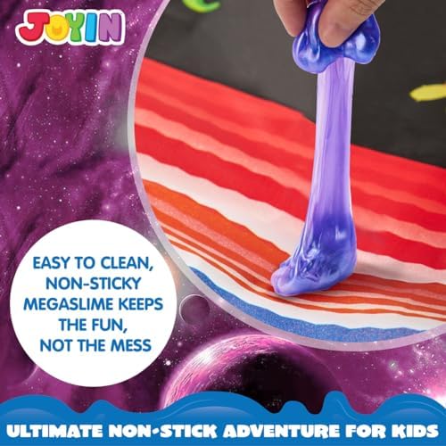 JOYIN Slime Party Favors, 24 Pack Galaxy Slime Ball - Stretchy, Non-Sticky, Mess-Free, Stress Relief, and Safe - Toys for Girls and Boys - Classroom Reward, Party Supplies