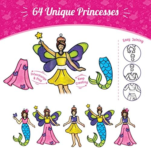 Imagimake Window Art Princess | Suncatcher Kit | Arts and Crafts for Kids Ages 8-12 | Girls Toys Age 6-8 | Unicorn Gifts for Girls Age 6-8 | 5 Year Old Girl Gift | 8 Year Old Girl Birthday Gift