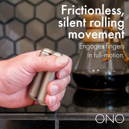 ONO Roller - Handheld Fidget Toy for Adults | Help Relieve Stress, Anxiety, Tension | Promotes Focus, Clarity | Compact, Portable Design | Full Size Titanium