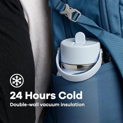 Hydro Flask 32 Oz Wide Flex Straw Cap Bottle - Insulated Stainless Steel - Wide Straw Lid, Non Spill, Leakproof in Cascade