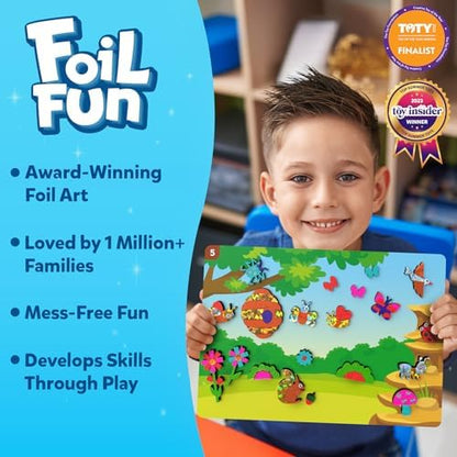 Skillmatics Foil Fun - Bugs & Butterflies, No Mess Art for Kids, Craft Kits & Supplies, DIY Creative Activity, Travel Toys, Gifts for Boys & Girls Ages 4, 5, 6, 7, 8, 9