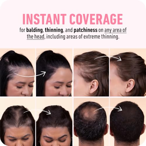 BOLDIFY Hairline Powder - Root Touch Up Hair Color for Gray Coverage - Bald Spot Concealing Hair Powder for Women & Men - 48-Hour Stain-Proof - Light Brown