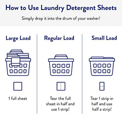 The Clean People Fragrance Free Laundry Detergent Sheets - Laundry Soap - Ultra Concentrated, Recyclable Packaging, Stain Fighting - Fragrance Free, 96 Pack