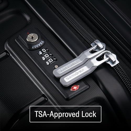 Samsonite Freeform Hardside Carry-On Luggage with Spinner Wheels - Hardshell Suitcase - TSA, Airline-Approved - Expandable Hard Shell, Smooth Rolling Wheels for Lightweight Travel - White