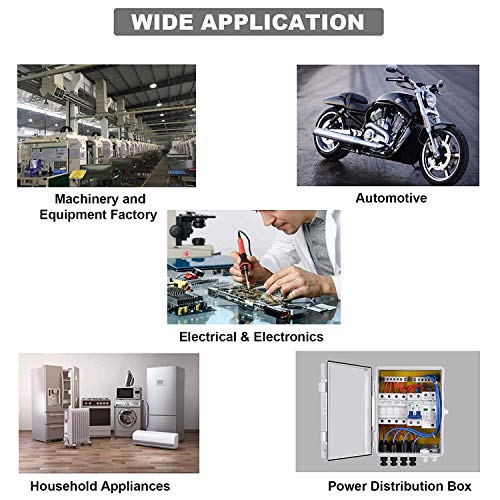 TKDMR 8pcs 4/0 AWG-1/2 Battery Lugs,Heavy Duty Wire Lugs,Ring Terminals,Battery Cable Ends,0 Guage terminals,Battery Terminal Connectors with 8pcs 3:1 Heat Shrink Tubing