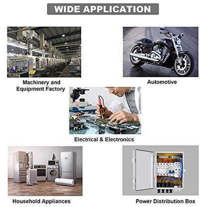 TKDMR 8pcs 4/0 AWG-1/2 Battery Lugs,Heavy Duty Wire Lugs,Ring Terminals,Battery Cable Ends,0 Guage terminals,Battery Terminal Connectors with 8pcs 3:1 Heat Shrink Tubing