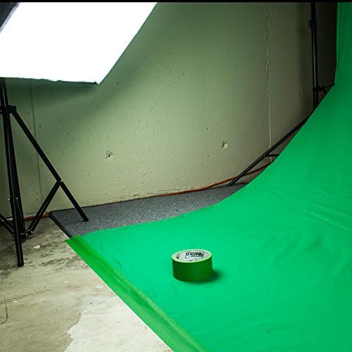 Gaffer Power Real Professional Grade Gaffer Tape, Made in The USA, Heavy-Duty Gaffers Tape, Durable, Versatile, Non-Reflective, Multipurpose. (2 in x 30 Yds, Chrome Green)