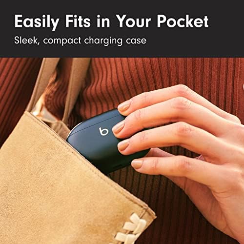 Beats Studio Buds + | True Wireless Noise Cancelling Earbuds, Enhanced Apple & Android Compatibility, Built-in Microphone, Sweat Resistant Bluetooth Headphones, Spatial Audio - Black/Gold