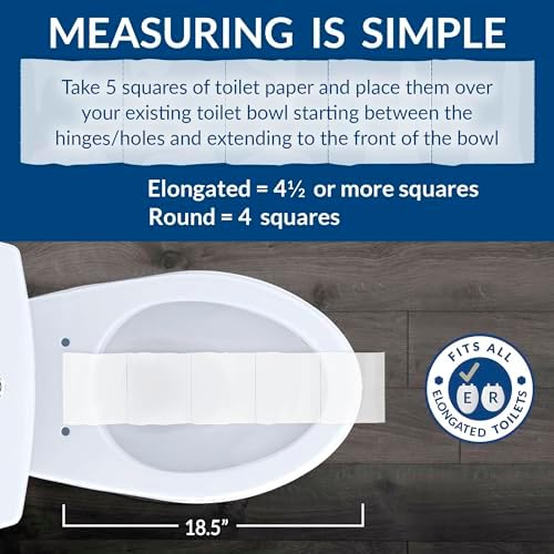 Bemis 1500EC 390 Lift-Off Wood Elongated Toilet Seat, Cotton White (Pack of 1)
